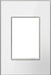 Legrand Canada - One-Gang-Plus Screwless Wall Plate - Adorne - Mirror White- Union Lighting Luminaires Decor