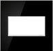 Legrand Canada - Two-Gang Screwless Wall Plate - Adorne - Mirror Black- Union Lighting Luminaires Decor