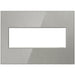 Legrand Canada - Three-Gang Screwless Wall Plate - Adorne - Brushed Stainless- Union Lighting Luminaires Decor
