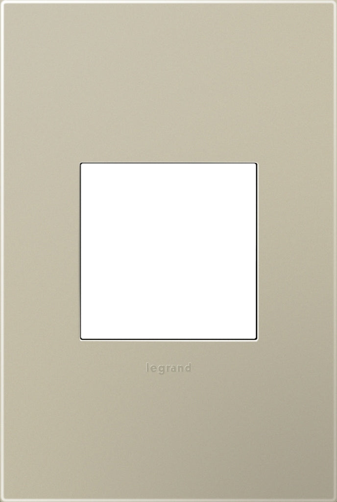Legrand Canada - One-Gang Screwless Wall Plate with Microban - Adorne - Titanium- Union Lighting Luminaires Decor