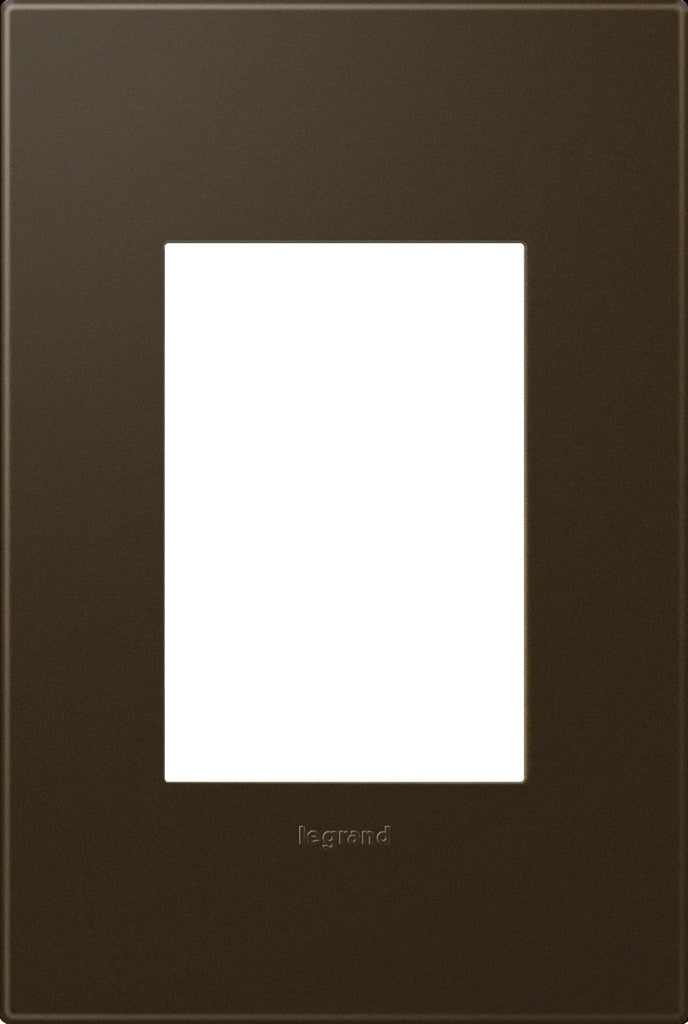 Legrand Canada - One-Gang-Plus Screwless Wall Plate - Adorne - Bronze- Union Lighting Luminaires Decor