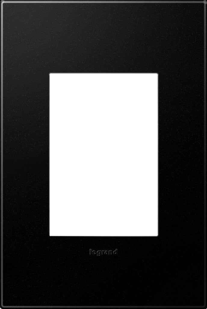 Legrand Canada - One-Gang-Plus Screwless Wall Plate with Microban - Adorne - Grahite- Union Lighting Luminaires Decor