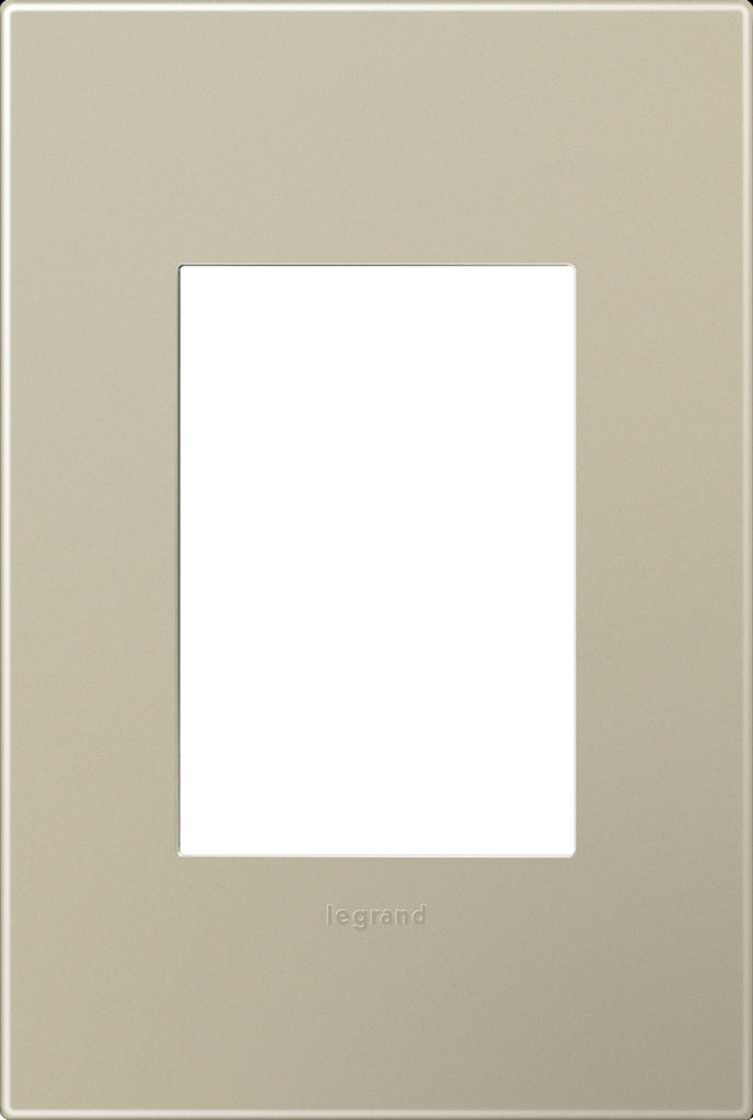 Legrand Canada - One-Gang-Plus Screwless Wall Plate - Adorne - Titanium- Union Lighting Luminaires Decor