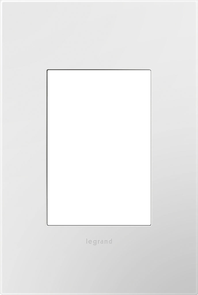 Legrand Canada - One-Gang-Plus Screwless Wall Plate with Microban - Adorne - Gloss White- Union Lighting Luminaires Decor