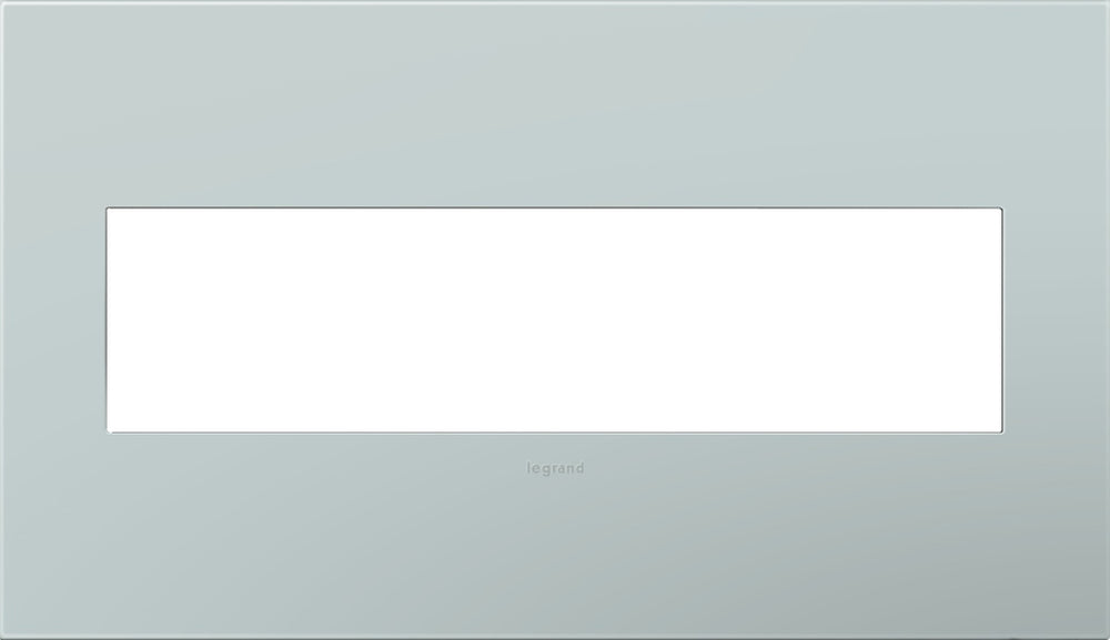 Legrand Canada - Four-Gang Screwless Wall Plate - Adorne - Pale Blue- Union Lighting Luminaires Decor