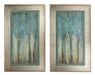 Uttermost - Wall Art - Whispering Wind - Silver Leaf w/Heavy Champagne- Union Lighting Luminaires Decor
