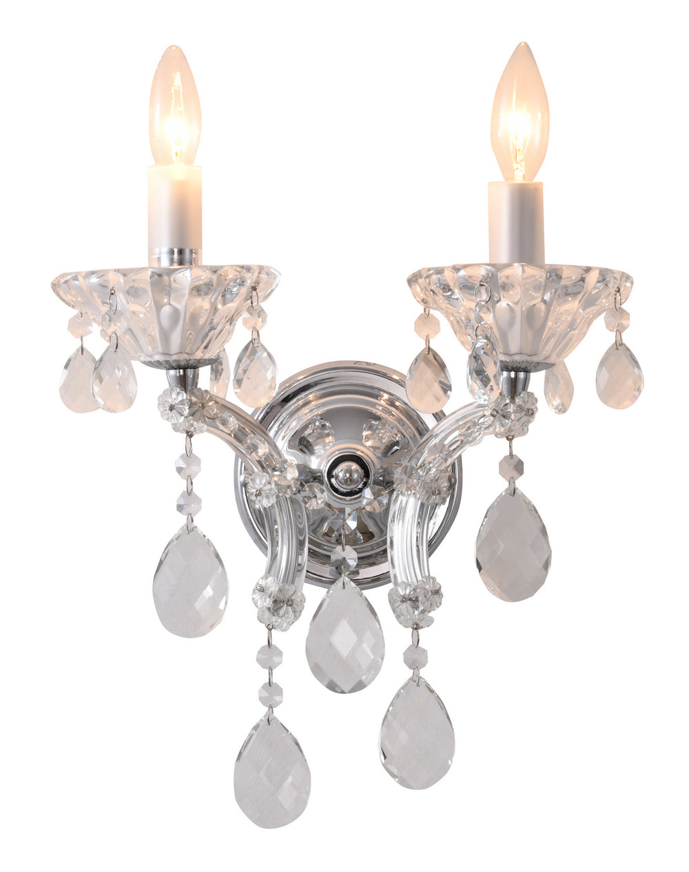 Bethel International Canada - Two Light Wall Sconce - Sconce - Chrome- Union Lighting Luminaires Decor