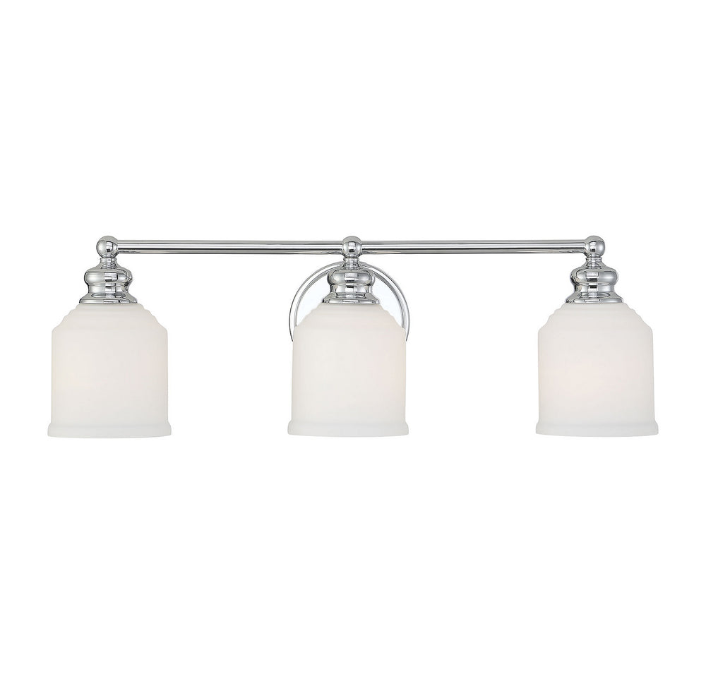 Savoy House Canada - Three Light Bath Bar - Melrose - Polished Chrome- Union Lighting Luminaires Decor