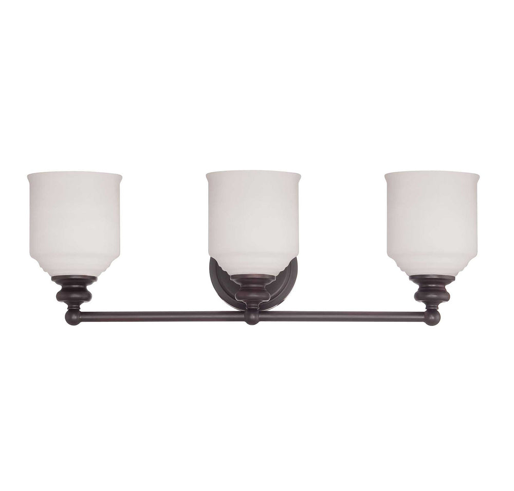 Savoy House Canada - Three Light Bath Bar - Melrose - English Bronze- Union Lighting Luminaires Decor