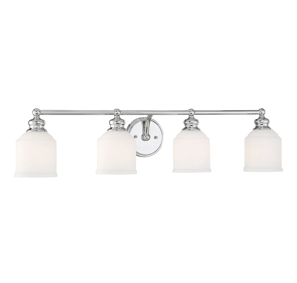 Savoy House Canada - Four Light Bath Bar - Melrose - Polished Chrome- Union Lighting Luminaires Decor