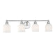Savoy House Canada - Four Light Bath Bar - Melrose - Polished Chrome- Union Lighting Luminaires Decor