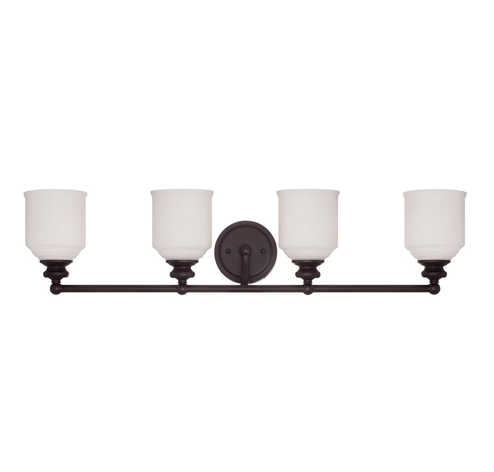 Savoy House Canada - Four Light Bath Bar - Melrose - English Bronze- Union Lighting Luminaires Decor