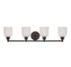 Savoy House Canada - Four Light Bath Bar - Melrose - English Bronze- Union Lighting Luminaires Decor
