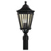 Generation Lighting Canada - Three Light Outdoor Fixture - Cotswold Lane - Black- Union Lighting Luminaires Decor