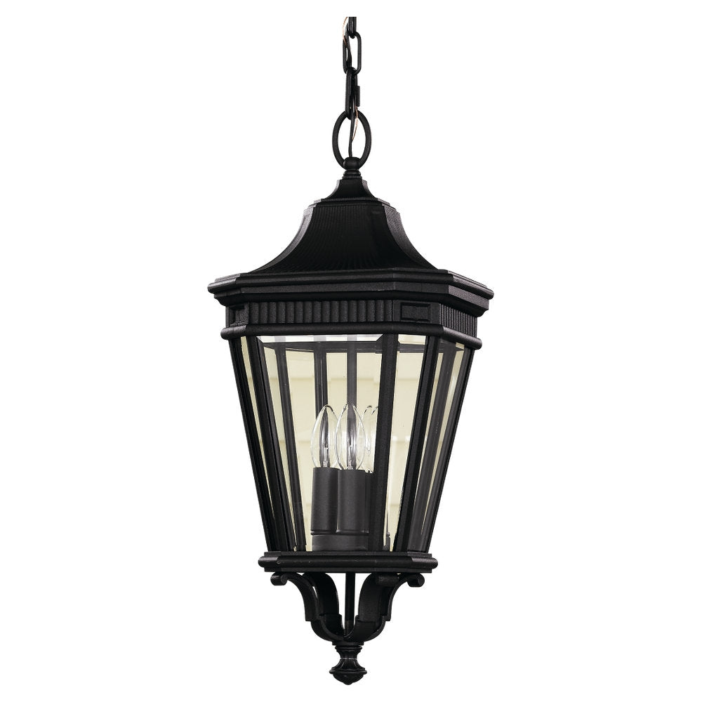 Generation Lighting Canada - Three Light Outdoor Fixture - Cotswold Lane - Black- Union Lighting Luminaires Decor