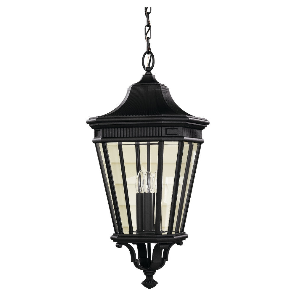 Generation Lighting Canada - Three Light Outdoor Fixture - Cotswold Lane - Black- Union Lighting Luminaires Decor