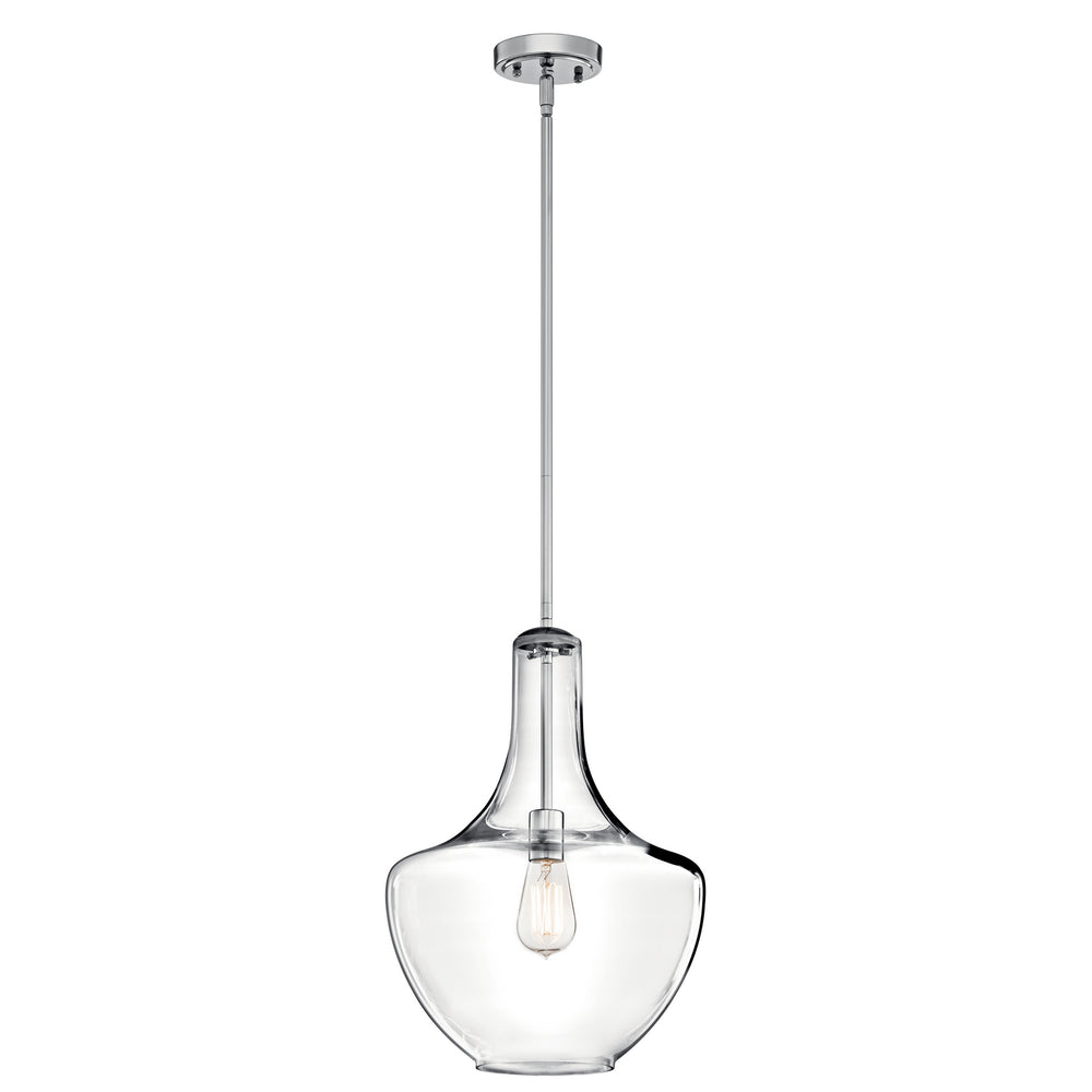 Kichler Canada - One Light Pendant - Everly - Chrome- Union Lighting Luminaires Decor
