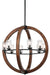 Kichler Canada - Eight Light Chandelier - Grand Bank - Auburn Stained- Union Lighting Luminaires Decor