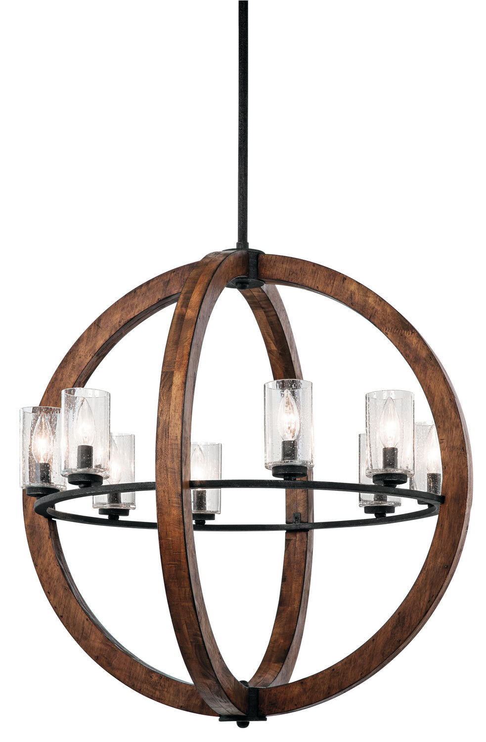 Kichler Canada - Eight Light Chandelier - Grand Bank - Auburn Stained- Union Lighting Luminaires Decor