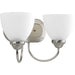 Progress Canada - Two Light Bath Bracket - Heart - Brushed Nickel- Union Lighting Luminaires Decor