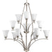 Progress Canada - 12 Light Chandelier - Joy - Brushed Nickel- Union Lighting Luminaires Decor