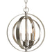 Progress Canada - Three Light Pendant - Equinox - Burnished Silver- Union Lighting Luminaires Decor