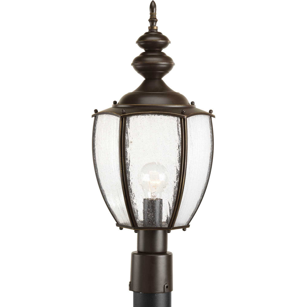 Progress Canada - One Light Post Lantern - Roman Coach - Antique Bronze- Union Lighting Luminaires Decor