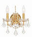 Crystorama - Two Light Wall Sconce - Filmore - Antique Gold- Union Lighting Luminaires Decor