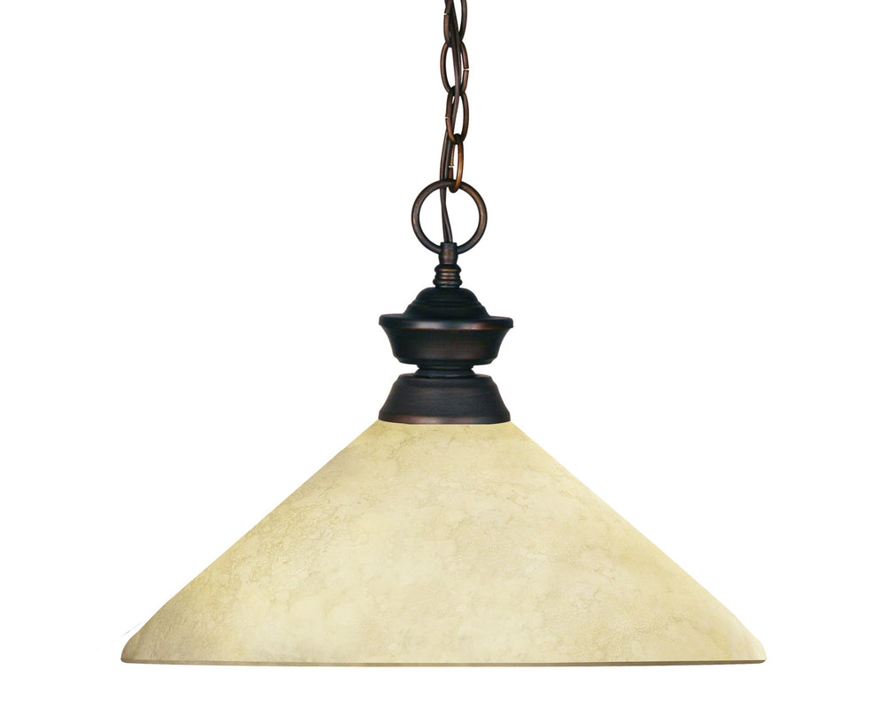 Z-Lite Canada - One Light Pendant - Riviera - Olde Bronze- Union Lighting Luminaires Decor