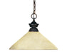 Z-Lite Canada - One Light Pendant - Riviera - Olde Bronze- Union Lighting Luminaires Decor