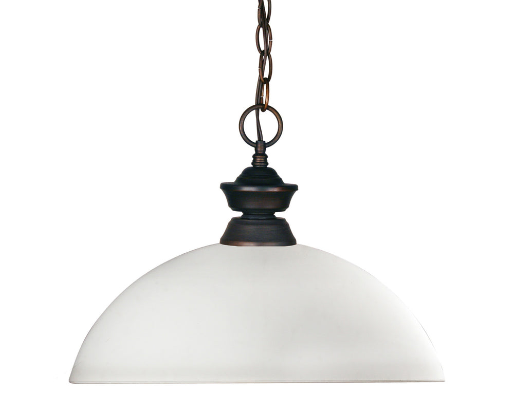 Z-Lite Canada - One Light Pendant - Riviera - Olde Bronze- Union Lighting Luminaires Decor