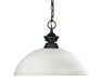 Z-Lite Canada - One Light Pendant - Riviera - Olde Bronze- Union Lighting Luminaires Decor