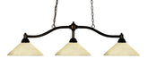 Z-Lite Canada - Three Light Billiard - Chance - Bronze- Union Lighting Luminaires Decor