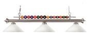 Z-Lite Canada - Three Light Billiard - Shark - Brushed Nickel- Union Lighting Luminaires Decor