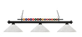 Z-Lite Canada - Three Light Billiard - Shark - Matte Black- Union Lighting Luminaires Decor