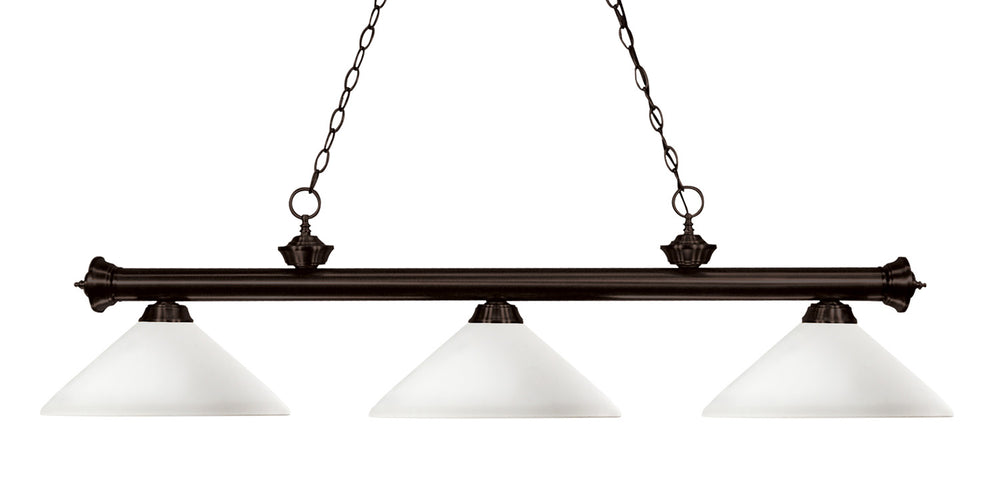 Z-Lite Canada - Three Light Billiard - Riviera - Bronze- Union Lighting Luminaires Decor