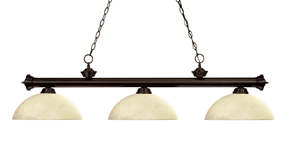 Z-Lite Canada - Three Light Billiard - Riviera - Bronze- Union Lighting Luminaires Decor