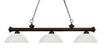 Z-Lite Canada - Three Light Billiard - Riviera - Bronze- Union Lighting Luminaires Decor
