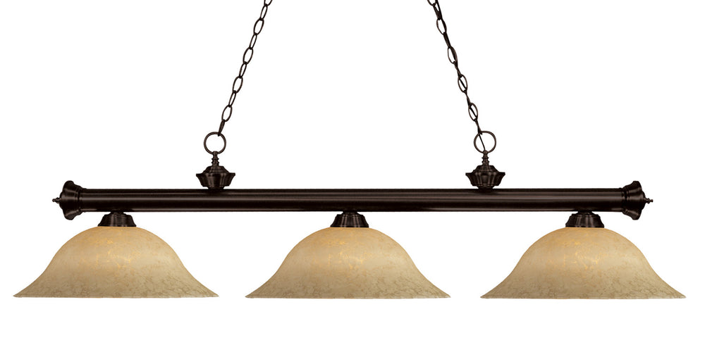 Z-Lite Canada - Three Light Billiard - Riviera - Bronze- Union Lighting Luminaires Decor