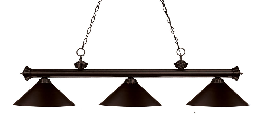 Z-Lite Canada - Three Light Billiard - Riviera - Bronze- Union Lighting Luminaires Decor
