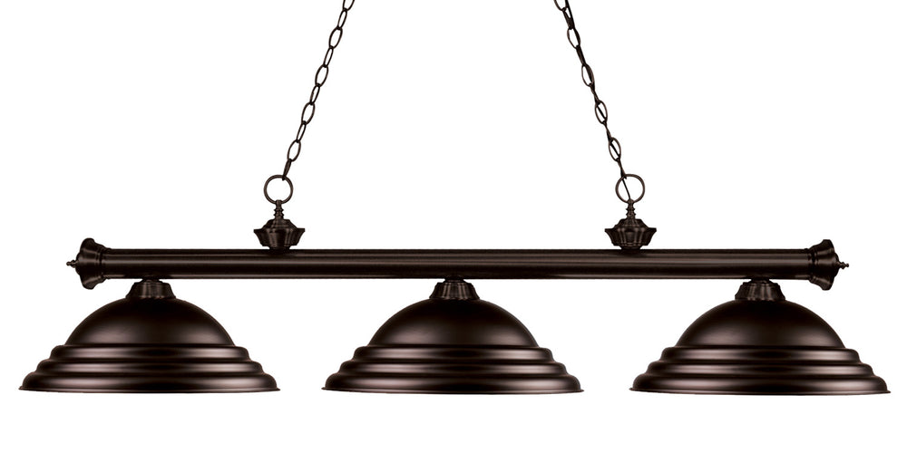 Z-Lite Canada - Three Light Billiard - Riviera - Bronze- Union Lighting Luminaires Decor