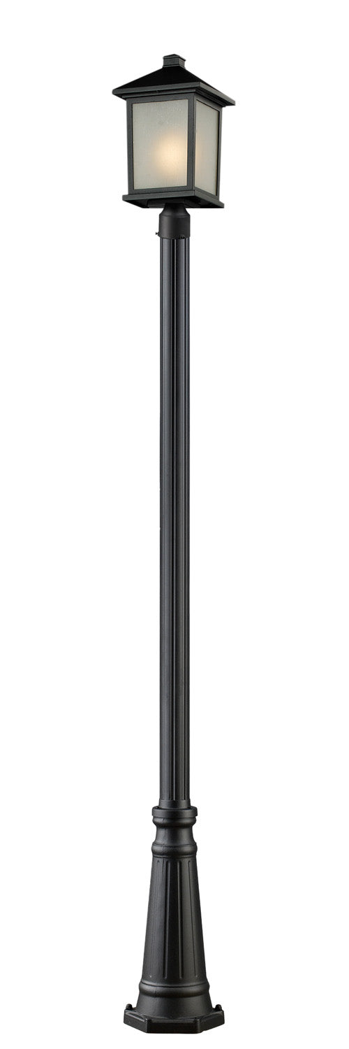 Z-Lite Canada - One Light Outdoor Post Mounted Fixture - Holbrook - Black- Union Lighting Luminaires Decor