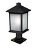 Z-Lite Canada - One Light Outdoor Pier Mounted Fixture - Holbrook - Black- Union Lighting Luminaires Decor