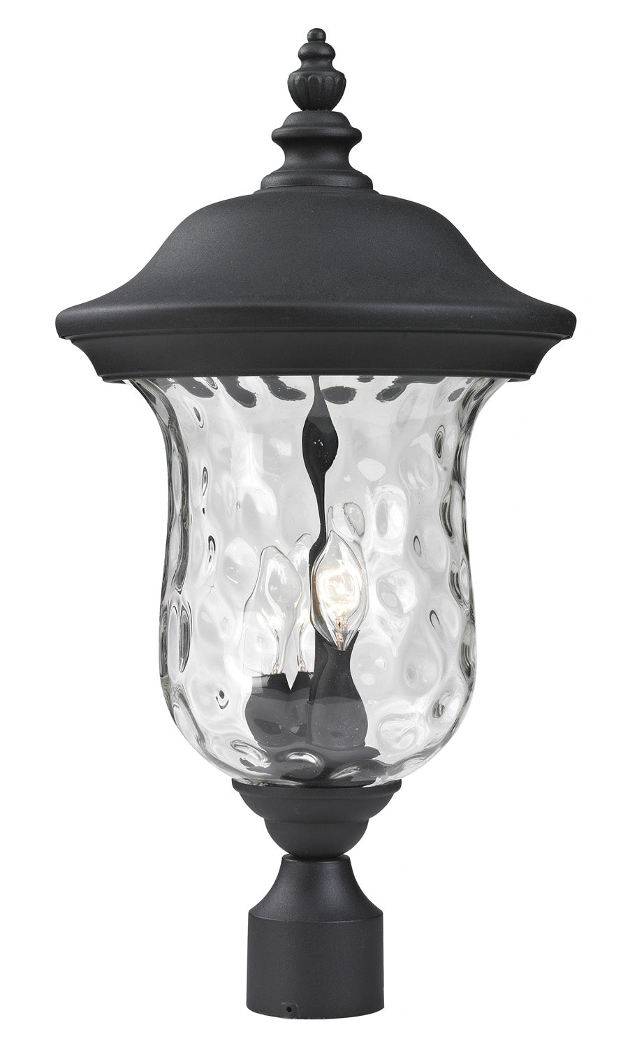 Z-Lite Canada - Three Light Outdoor Post Mount Fixture - Armstrong - Black- Union Lighting Luminaires Decor