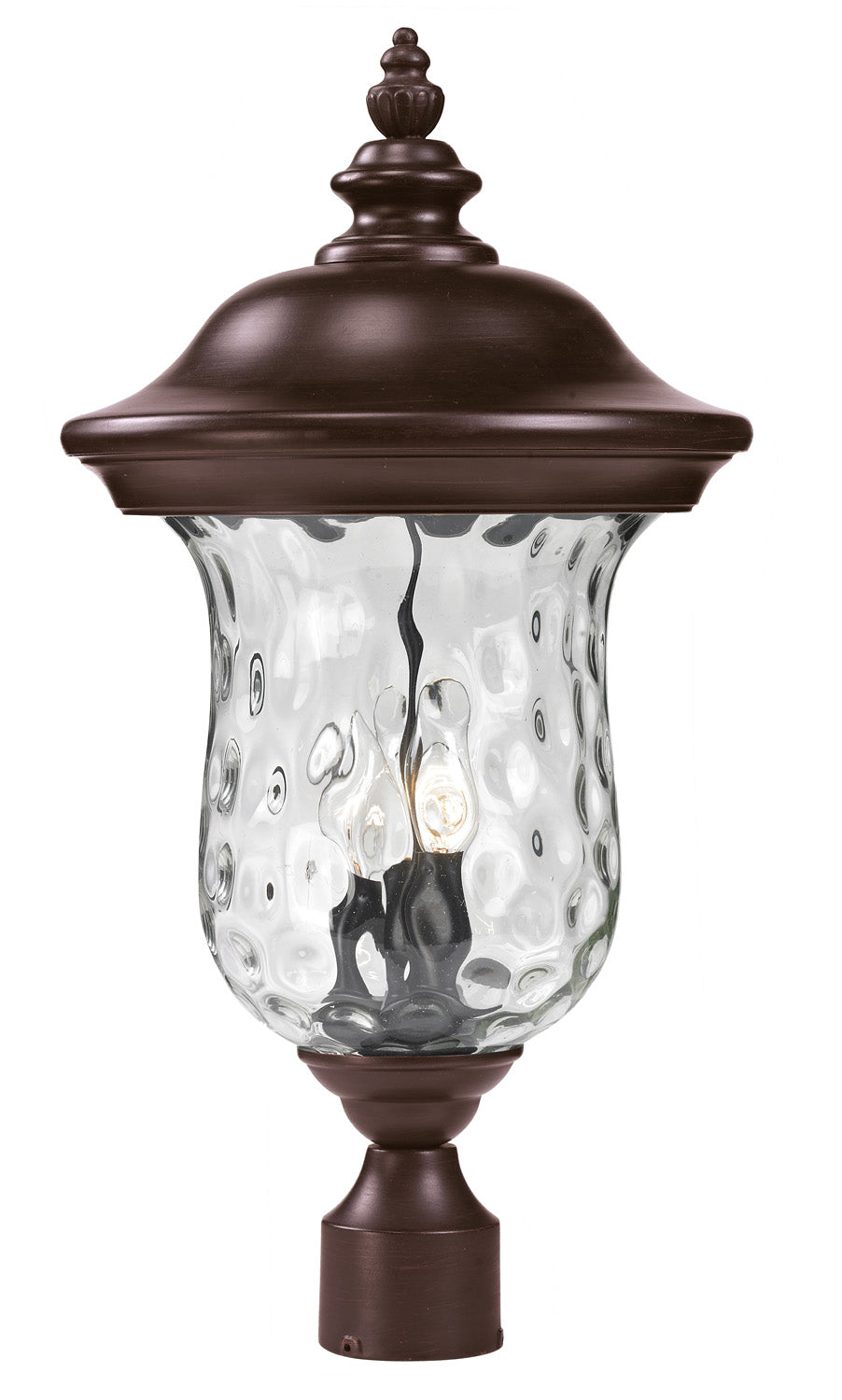 Z-Lite Canada - Three Light Outdoor Post Mount Fixture - Armstrong - Bronze- Union Lighting Luminaires Decor