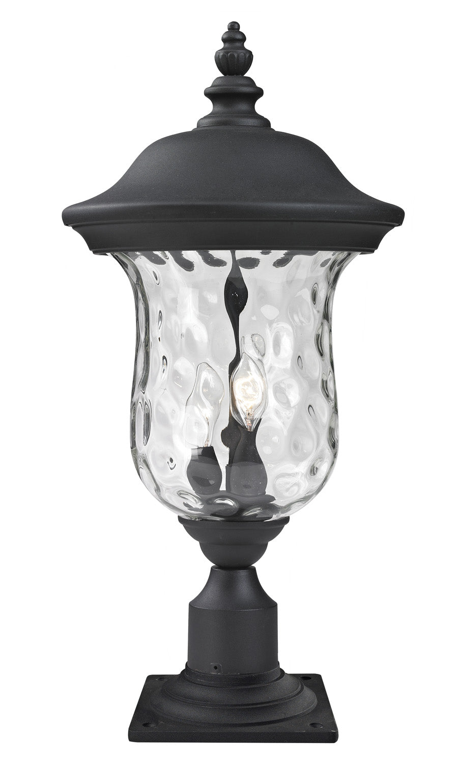 Z-Lite Canada - Two Light Outdoor Pier Mounted Fixture - Armstrong - Black- Union Lighting Luminaires Decor