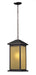 Z-Lite Canada - One Light Outdoor Chain Mount Ceiling Fixture - Vienna - Oil Rubbed Bronze- Union Lighting Luminaires Decor