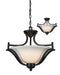 Z-Lite Canada - Three Light Pendant - Lagoon - Matte Black- Union Lighting Luminaires Decor