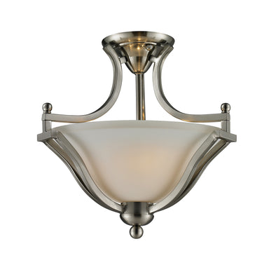 Z-Lite Canada - Two Light Semi Flush Mount - Lagoon - Brushed Nickel- Union Lighting Luminaires Decor