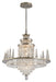 Corbett Lighting - 34 Light Chandelier - Illusion - Silver Leaf Polished Stainless- Union Lighting Luminaires Decor